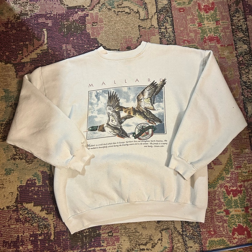 Vintage Mallard Graphic Crewneck Sweater